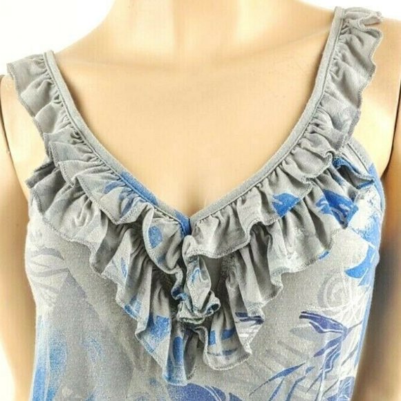 Anthropologie Anama Floral Print Ruffled Tank - Picture 3 of 8